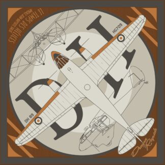 Carré de soie DH-89 Dragon Rapide - Edition limitée